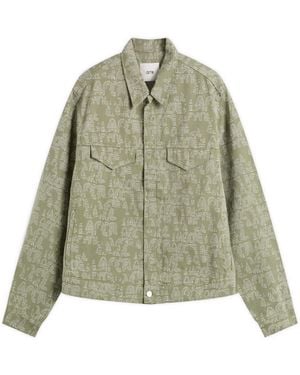 Arte' Allover Jacket - Green