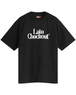 Late Checkout Logo T-Shirt - Black