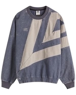 Umbro Washed Diamond Drill Top - Blue