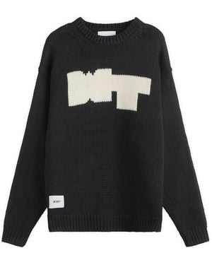 WTAPS Intarsia Knit Jumper - Black