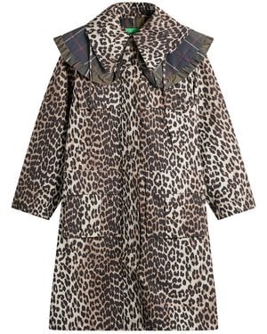 Barbour X Ganni Waterproof Parka Jacket - Grey