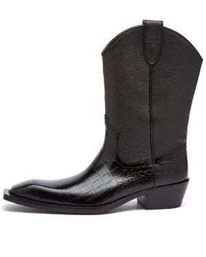 Martine Rose Cowboy Boot - Black