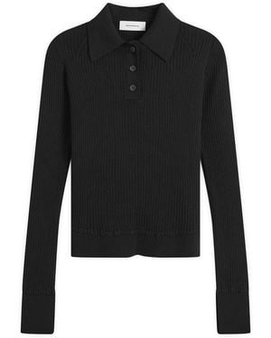 mfpen Partial Placket Polo - Black