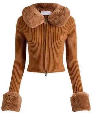 House Of Sunny Peggy Cardigan - Brown
