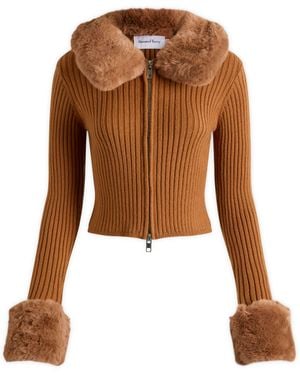 House Of Sunny Peggy Cardigan - Brown
