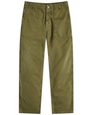 Dubbleware Herringbone Fatigue Pants - Green