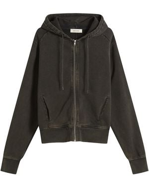Entire studios Slim Zip Up Hoodie - Black