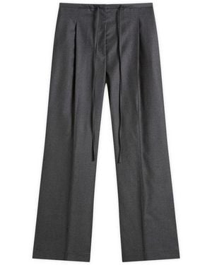 Rohe Relaxed Soft Wool Pants - Grey