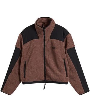 Skims Teddy Sherpa Zip Up - Brown