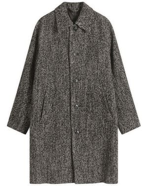 NN07 Franco Wool Overcoat - Grey