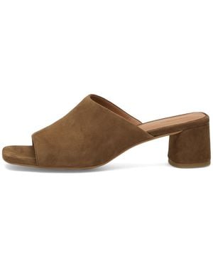 Vagabond Shoemakers Piper Suede Mule Heel - Brown