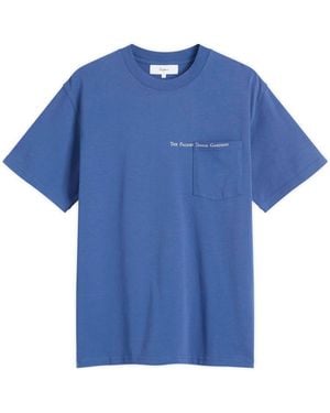 Palmes Garden Pocket T-Shirt - Blue