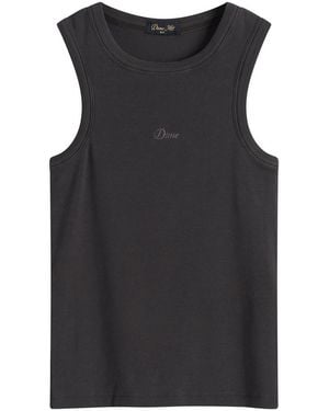 Dime Rib Vest Top - Black