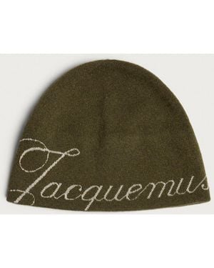 Jacquemus Script Logo Beanie - Green