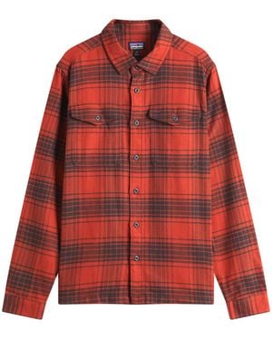 Patagonia Fjord Flannel Shirt - Red