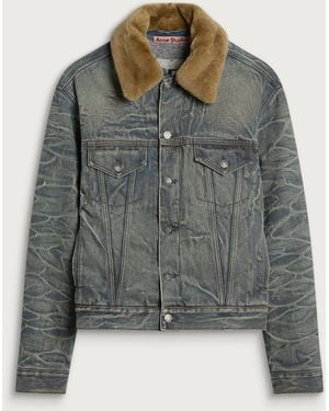 Acne Studios Rion Lined Chana Denim Jacket - Grey
