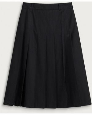 DUNST Pleats Long Skirt - Black