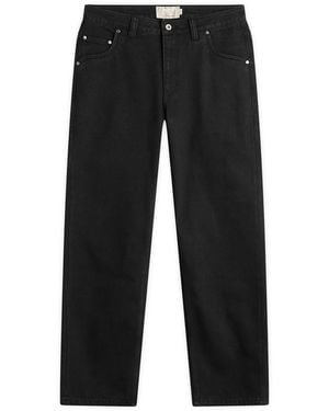 Dime Relaxed Denim Trousers - Black
