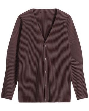 Homme Plissé Issey Miyake Homme Plissé Button Down Cardigan - Brown