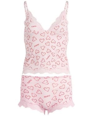 Skims Fits Everybody Lace Cami & Boyshort Set - Pink