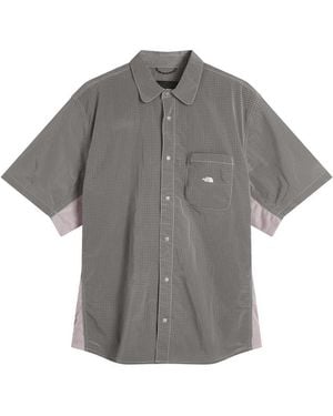 The North Face Fabric Mix Short Sleeve Shirt - Grey