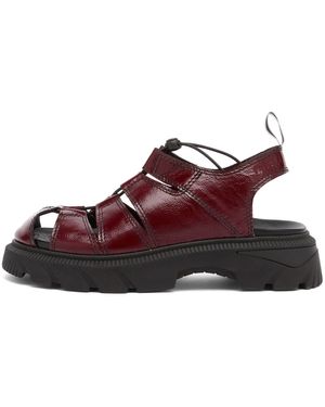Miista Eunice Burgundy Sandal - Brown