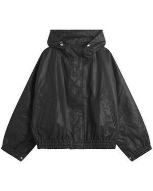 Studio Nicholson Hooded Short Coat - Black