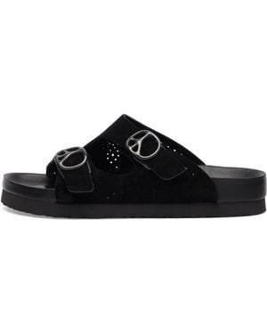 Needles Double Strap Sandal - Black