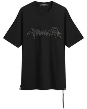 MASTERMIND WORLD Shorts Sleevebeaded Shorts Sleeve T-Shirt - Black