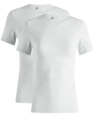 Skims Cotton Jersey Bundle 2 Pack T-Shirt - White