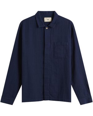 Folk Patch Shirt - Blue
