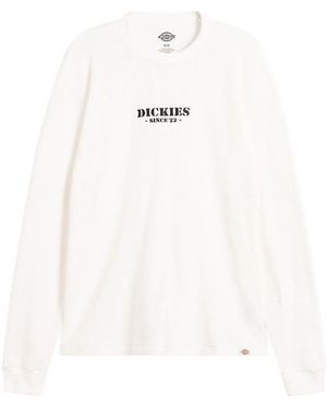 Dickies Long Sleeve Waffle T-Shirt - White