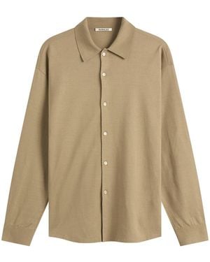 AURALEE Silk Knit Cardigan - Natural