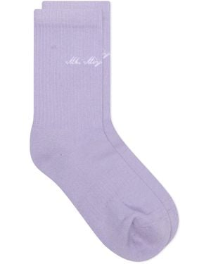 MKI Miyuki-Zoku Embassy Socks Presented By End - Purple