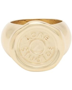 Acne Studios Stamp Ring - Natural