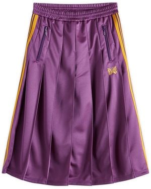 Needles Pleated Track Skirt - Purple