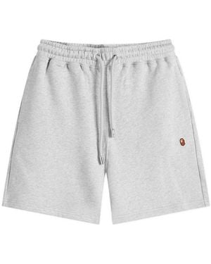 A Bathing Ape One Point Sweat Short - Grey