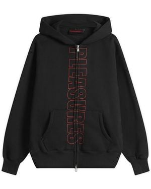 Pleasures Impact Zip Hoodie - Black