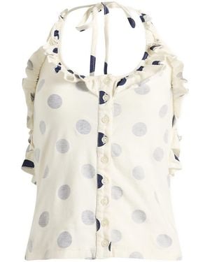 Damson Madder Zazie Jersey Halter - White