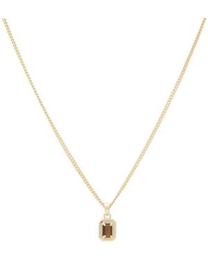 Serge Denimes Tigers Eye Blush Necklace - Metallic