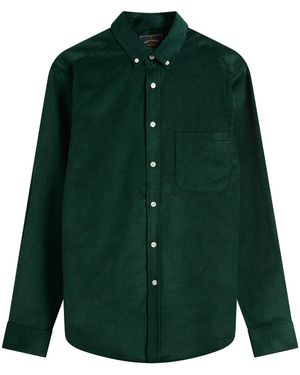 Portuguese Flannel Lobo Button Down Corduroy Shirt - Green
