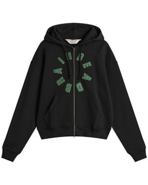 Brain Dead Collegiate Zip Hoodie - Black