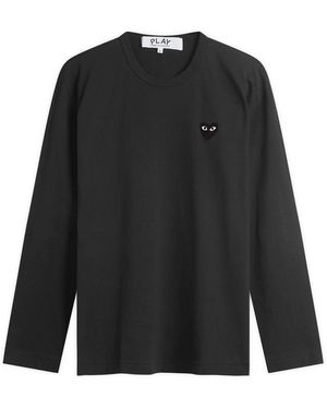 COMME DES GARÇONS PLAY Heart Long Sleeve T-Shirt - Black