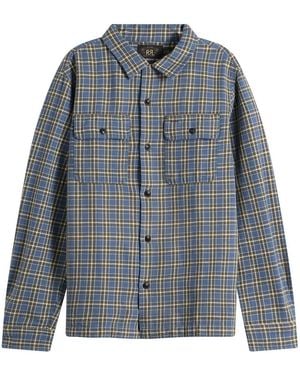 RRL Matlock Check Shirt - Blue