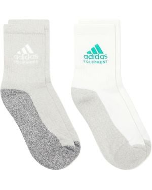 adidas Equipment 2 Pack Sock - White