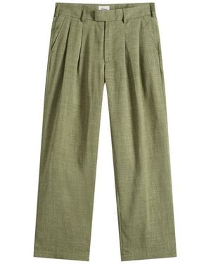 Ronning End. X Pleated Pant - Green