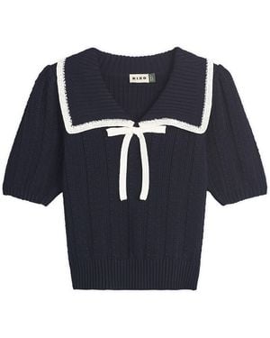 RIXO London Pippa Top - Blue