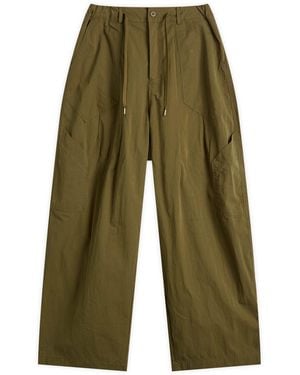 FRIZMWORKS Fold Fatigue Wide Trousers - Green
