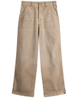 Acne Studios Plinty Rustic Cotton Twill Trousers - Natural