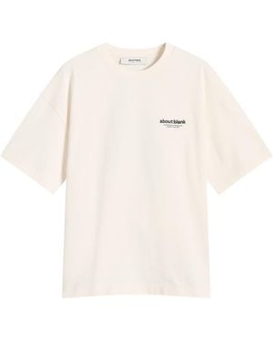 About Blank Emblem T-Shirt - White
